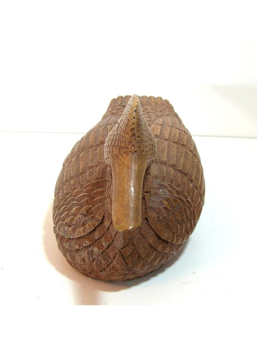 Duck Decoy, Hand Carved Wood Duck - Picture 3 of 6